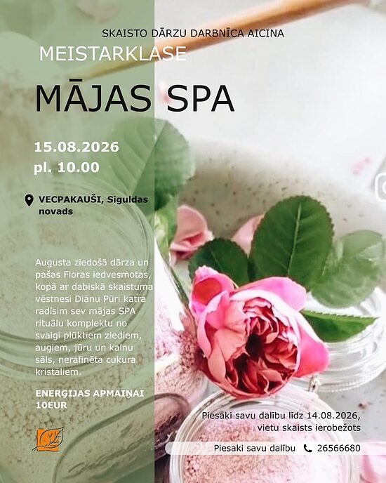 Meistarklase Mājas SPA